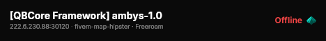 [QBCore Framework] ambys-1.0 live status badge