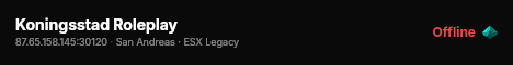 Koningsstad Roleplay live status badge