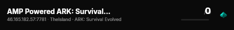 AMP Powered ARK: Survival Evolved Server - (v361.7) live status badge