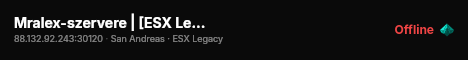 Mralex-szervere | [ESX Legacy] live status badge