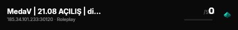 MedaV | 21.08 AÇILIŞ | discord.gg/medav live status badge