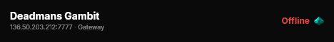 Deadmans Gambit live status badge