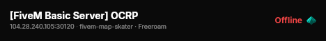 [FiveM Basic Server] OCRP live status badge