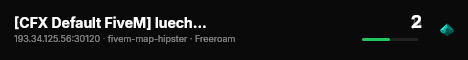 [CFX Default FiveM] luecht test server live status badge