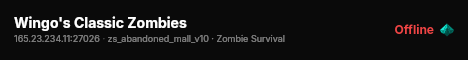 Wingo's Classic Zombies live status badge
