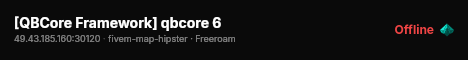 [QBCore Framework] qbcore 6 live status badge