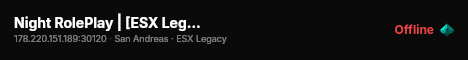 Night RolePlay | [ESX Legacy] live status badge
