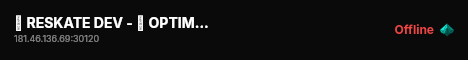 🚀 RESKATE DEV - 💨 OPTIMIZACION UNICA - 💯 HIGH FPS - 💫 HOSTING ARGENTINO - 🐌 PING LOW live status badge