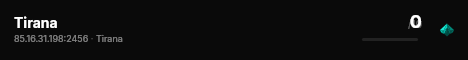 Tirana live status badge