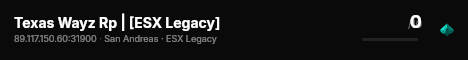Texas Wayz Rp | [ESX Legacy] live status badge
