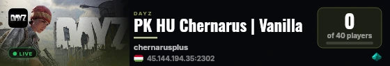 PK HU Chernarus | Vanilla live status badge