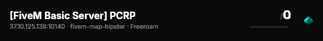 [FiveM Basic Server] PCRP live status badge