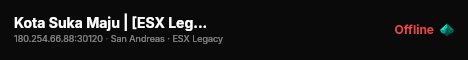 Kota Suka Maju | [ESX Legacy] live status badge