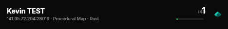Kevin TEST live status badge