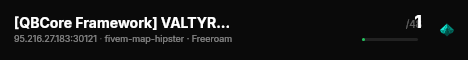 [QBCore Framework] VALTYRA RP live status badge