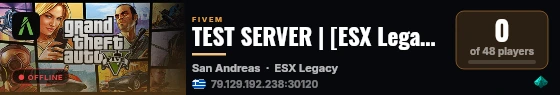 TEST SERVER | [ESX Legacy] live status badge