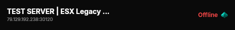 TEST SERVER | ESX Legacy Server live status badge