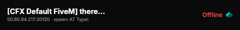 [CFX Default FiveM] therealone live status badge