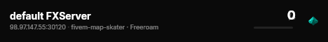 default FXServer live status badge