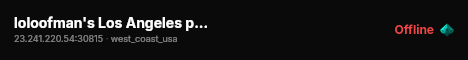 loloofman's Los Angeles police ultimate awesome server yup live status badge