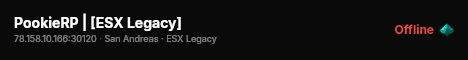 PookieRP | [ESX Legacy] live status badge