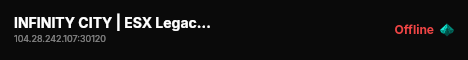 INFINITY CITY | ESX Legacy Server live status badge