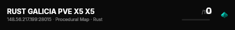 RUST GALICIA PVE X5 X5 live status badge