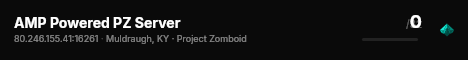 AMP Powered PZ Server live status badge
