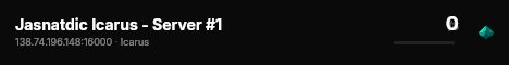 Jasnatdic Icarus - Server #1 live status badge