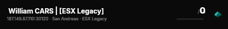  William CARS | [ESX Legacy] live status badge