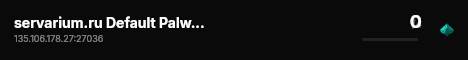 servarium.ru Default Palworld Server live status badge