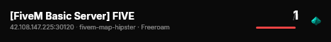 [FiveM Basic Server] FIVE live status badge