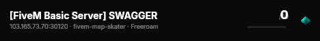 [FiveM Basic Server] SWAGGER live status badge