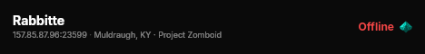Rabbitte live status badge