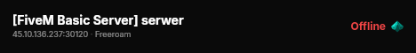 [FiveM Basic Server] serwer live status badge