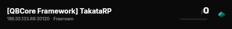 [QBCore Framework] TakataRP live status badge
