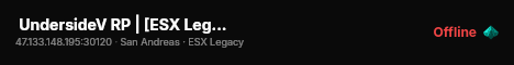  UndersideV RP | [ESX Legacy] live status badge