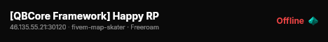 [QBCore Framework] Happy RP live status badge