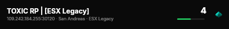 TOXIC RP | [ESX Legacy] live status badge