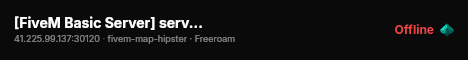 [FiveM Basic Server] server test live status badge