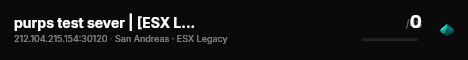purps test sever | [ESX Legacy] live status badge