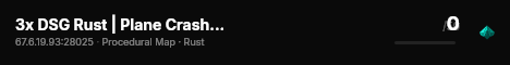 3x DSG Rust | Plane Crash | HeliRefuel Events live status badge