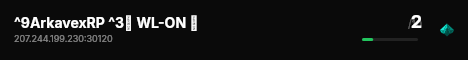 ^9ArkavexRP ^3💼 WL-ON 💼 live status badge