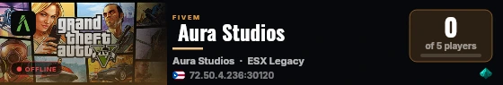  Aura Studios  live status badge