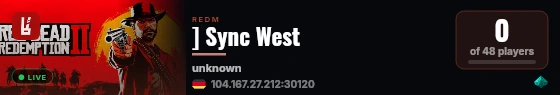 ] Sync West live status badge