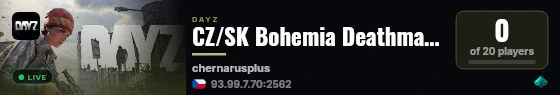 CZ/SK Bohemia Deathmatch live status badge