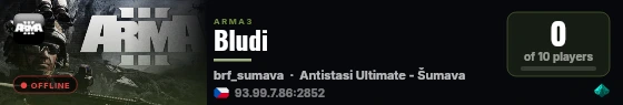 Bludi live status badge