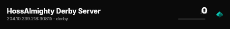 HossAlmighty Derby Server live status badge
