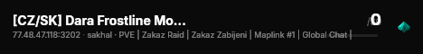 [CZ/SK] Dara Frostline Morava-games.cz MapLink PVE live status badge