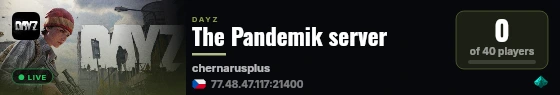 The Pandemik server live status badge